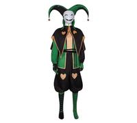 GRACEART Adult Halloween Clown Cosplay Costume Full Set Circus Jester Outfit Evil Harlequin Suits for Themed Parties