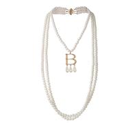 GRACEART Anne Boleyn Faux Pearl Necklace Vintage Pearl Choker Chain Elegant Neck Jewelry