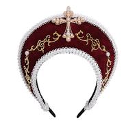 GRACEART Anne Boleyn Hat Headpiece Elizabethan Headwear Tudor Coronet Hood Hat
