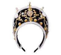 GRACEART Anne Boleyn Hat Headpiece Elizabethan Headwear Tudor Coronet Hood Hat (Style-8)