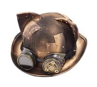GRACEART Cat Ears Steampunk Hat with Goggles Bronze (cat Ear)