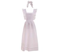 GRACEART Edwardian Victorian Maid Pinafore Apron (Thickiy ronior Fabric)(Size: One Size)