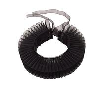 GRACEART Elizabethan Dickens Ruffle Collar, One size, Black