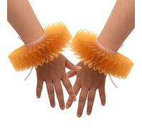GRACEART Elizabethan Wrist Ruffs Ruffled Cuff Arm Bands For Fancy Dress (J)