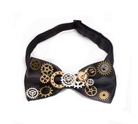 GRACEART Handmade Steampunk Bowtie (Black-3)
