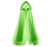 GRACEART Medieval Halloween Costume Hood Tulle Cloak for Women Cosplay Vintage Vampire Horror Bride Long Cloaks Cape