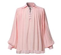 GRACEART Medieval Poet's Pirate Oversized Shirt Renaissance Festival Outfit Casual Wear Tops for Men or Women