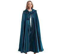 GRACEART Medieval Unisex Hooded Cosplay Robe Cloak Costume Cape (Blue)