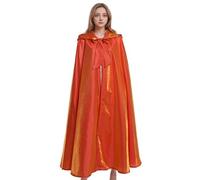 GRACEART Medieval Unisex Hooded Cosplay Robe Cloak Costume Cape (Orange)