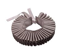 GRACEART Renaissance Elizabethan Ruffle Neck Collar (Metal Grey)(Size: One size)