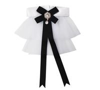 GRACEART Ruffled Detachable Collar Elizabethan Victorian Neck Ruff