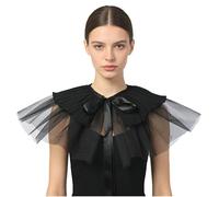 GRACEART Ruffled Detachable Collar Elizabethan Victorian Neck Ruff