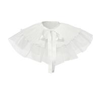 GRACEART Ruffled Detachable Collar Elizabethan Victorian Neck Ruff
