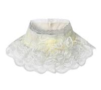 GRACEART Ruffled Detachable Collar Elizabethan Victorian Neck Ruff