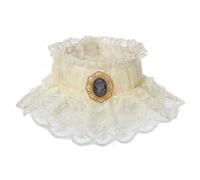 GRACEART Ruffled Detachable Collar Elizabethan Victorian Neck Ruff (Style#1)(Size: One size)