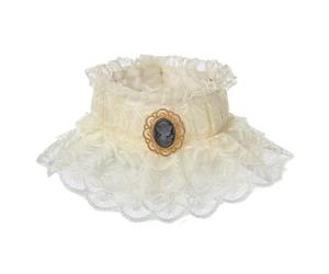 GRACEART Ruffled Detachable Collar Elizabethan Victorian Neck Ruff (Style#1)(Size: One size)