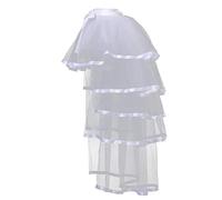 GRACEART Steampunk Bustle Tutu Belt White Lace Underskirt (White edge)