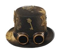 GRACEART Steampunk Hat Vintage Gears and Rivets Hat Steampunk Top Hat
