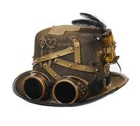 GRACEART Steampunk Hat Vintage Gears and Rivets Hat Steampunk Top Hat