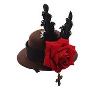 GRACEART Steampunk Mini Top Hat Headwear Small Victorian Halloween Headdress Accessory