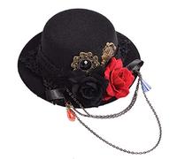 GRACEART Steampunk Mini Top Hat Headwear Small Victorian Halloween Headdress Accessory