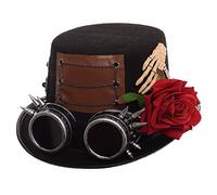 GRACEART Steampunk Top Hats with Goggles