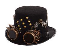 GRACEART Steampunk Top Hats with Goggles