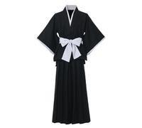 GRACEART Unisex Japanese Anime Yukata Kimono Robe Cloak Traditional Samurai Hakama Uniform