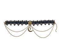 GRACEART Victorian Gothic Lace Choker Moon Steampunk Gear