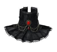 GRACEART Victorian High Neck Choker Collar Wine Red (Black)(Size: One Size)