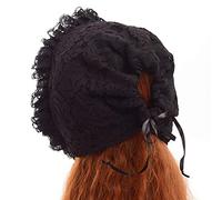 GRACEART Victorian Mob Cap Medieval Maid Bonnet Hat Women Girls Costume Accessory for Fancy Dress (99.99% Cotton)