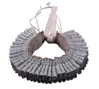 GRACEART Victorian Neck Ruffle Collar Scarf Elizabethan Renaissance Gothic Decorative Collar with Lace (Silver Grey)