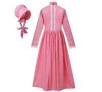 GRACEART Victorian Pioneer Maid Costume Girls Dress Colonial Prairie Party Outfit
