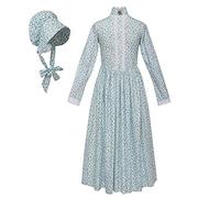 GRACEART Victorian Pioneer Maid Costume Girls Dress Colonial Prairie Party Outfit