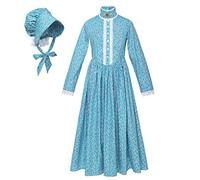 GRACEART Victorian Pioneer Maid Costume Girls Dress Colonial Prairie Party Outfit