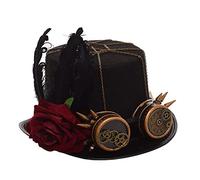 GRACEART Victorian Steampunk Top Hat with Rose (Women), Head circumferences-58CM, Style-13