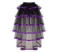GRACEART Victorian Steampunk Tulle Bustle Vintage Tutu Belt Lace Underskirt Neo-Gothic Costume