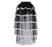 GRACEART Victorian Steampunk Tulle Bustle Vintage Tutu Belt Lace Underskirt Neo-gothic Costume