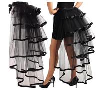 GRACEART Victorian Steampunk Tulle Bustle Vintage Tutu Belt Lace Underskirt Neo-Gothic Costume