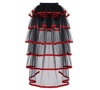 GRACEART Victorian Steampunk Tulle Bustle Vintage Tutu Belt Lace Underskirt Neo-Gothic Costume