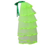 GRACEART Victorian Steampunk Tulle Bustle Vintage Tutu Belt Lace Underskirt Neo-Gothic Costume Green