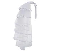 GRACEART Victorian Steampunk Tulle Bustle Vintage Tutu Belt Lace Underskirt Neo-Gothic Costume White