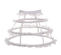GRACEART Vintage Petticoat Underskirt Nylon Lace Crinoline (02)(Size: One Size)