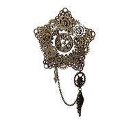 GRACEART Vintage Retro Alloy Brooch Steampunk Victorian Brooch