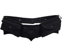 GRACEART Vintage Steampunk Burning Man Festival Waist Pack Bag Bum Bag Belt Bag Unisex (Camouflage Color) (L, Black)
