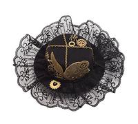 GRACEART Woman Steampunk Mini top hat headwear, Small, J