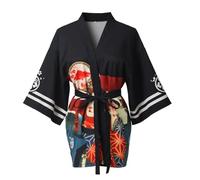 GRACEART Women s Vintage Kimono Cover Up Cardigans Bathrobe, Medium, Multicoloured