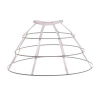 GRACEART Women's 3 Hoop Skirt Bridal Dress Ball Gown Slip Petticoat Pannier Crinoline White