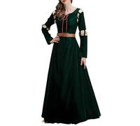 GRACEART Women's Brave Princess Gown Merida Cosplay Dress Halloween Renaissance Medieval Court Costume