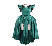 GRACEART Womens Gothic Green Lolita Dress Set Halloween Cosplay Costume Christmas Formal Role-playing Party Outfits